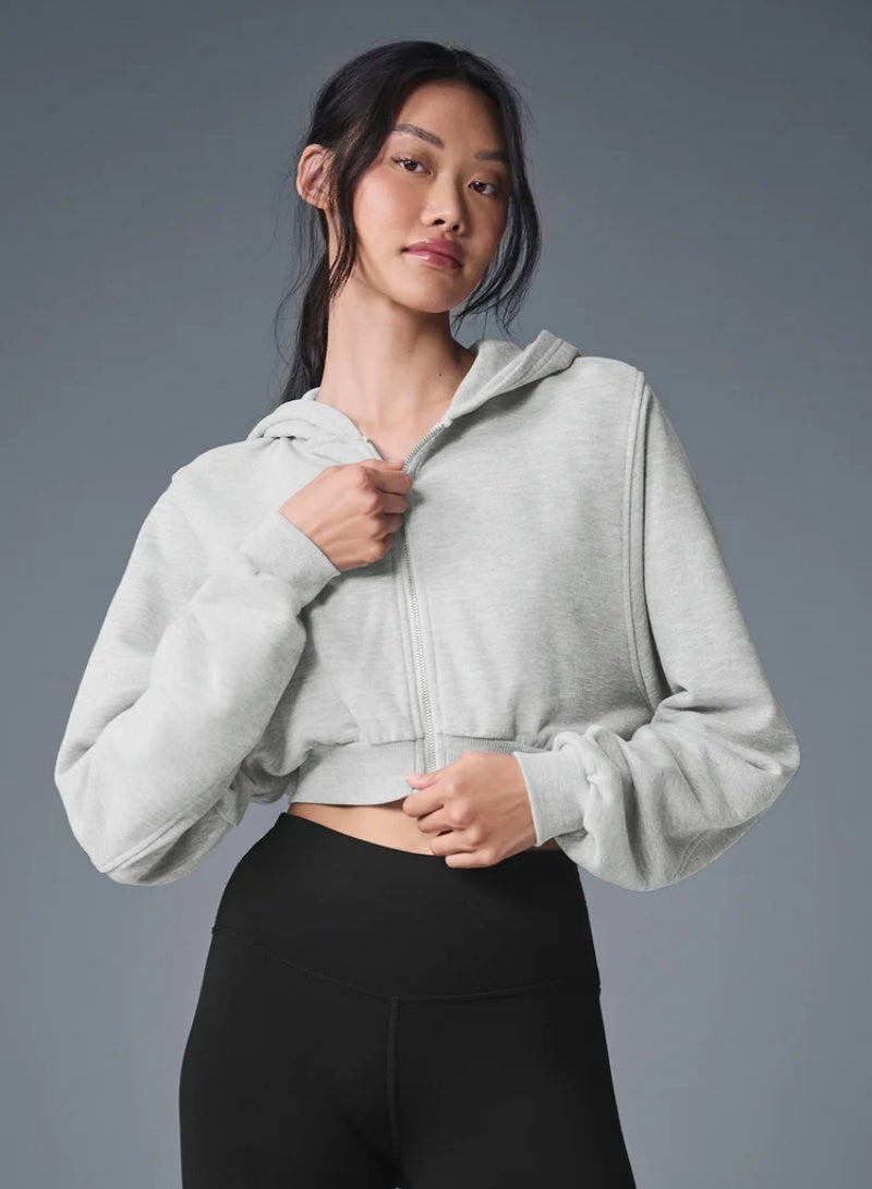 Alo Yoga Sweet Escape Zip-Up Hoodie - Image 2